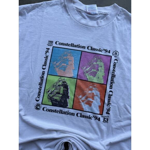 Vintage Constellation Classic 10k WJZ Fun Run Baltimore MD T-Shirt 1993 Hanes - Picture 2 of 7
